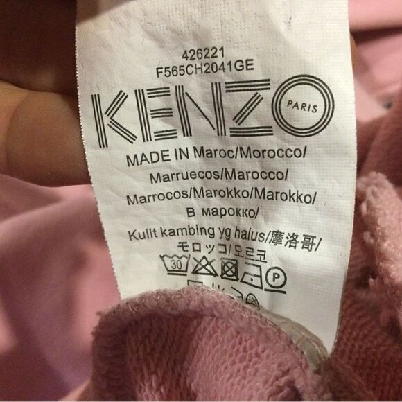 KENZO Light Pink Logo Sweatshirt Dress - Picture 11 of 11